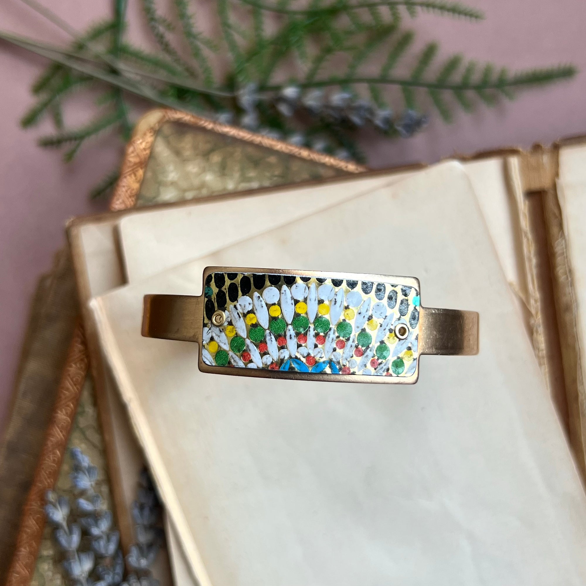 Cuff Bracelet ID Style, Mosaic