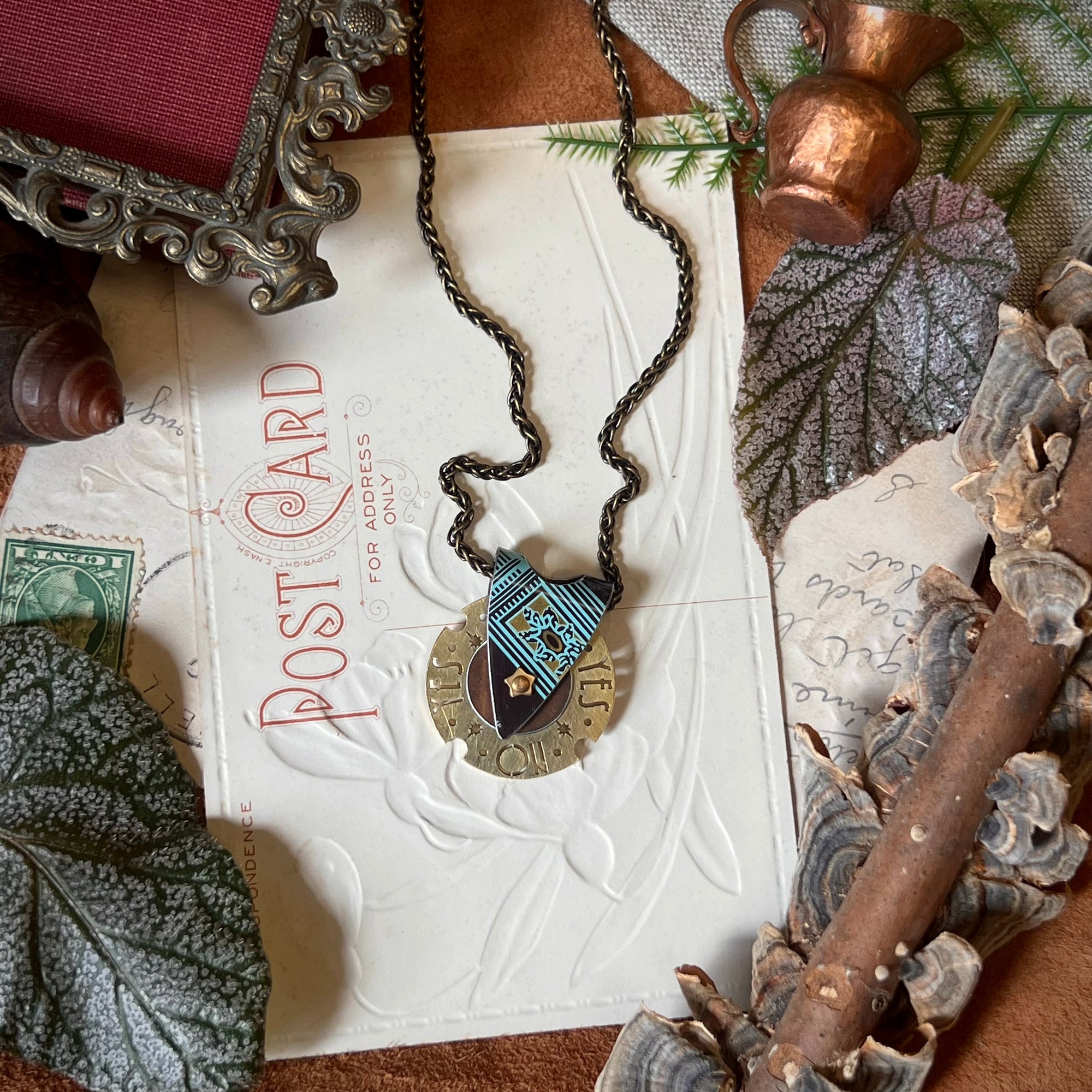 Fortune Teller Necklace, Tiffany Cocoa 9 ---