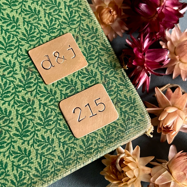 Custom Stamped Brass 'Letter' for Love Letter Necklace