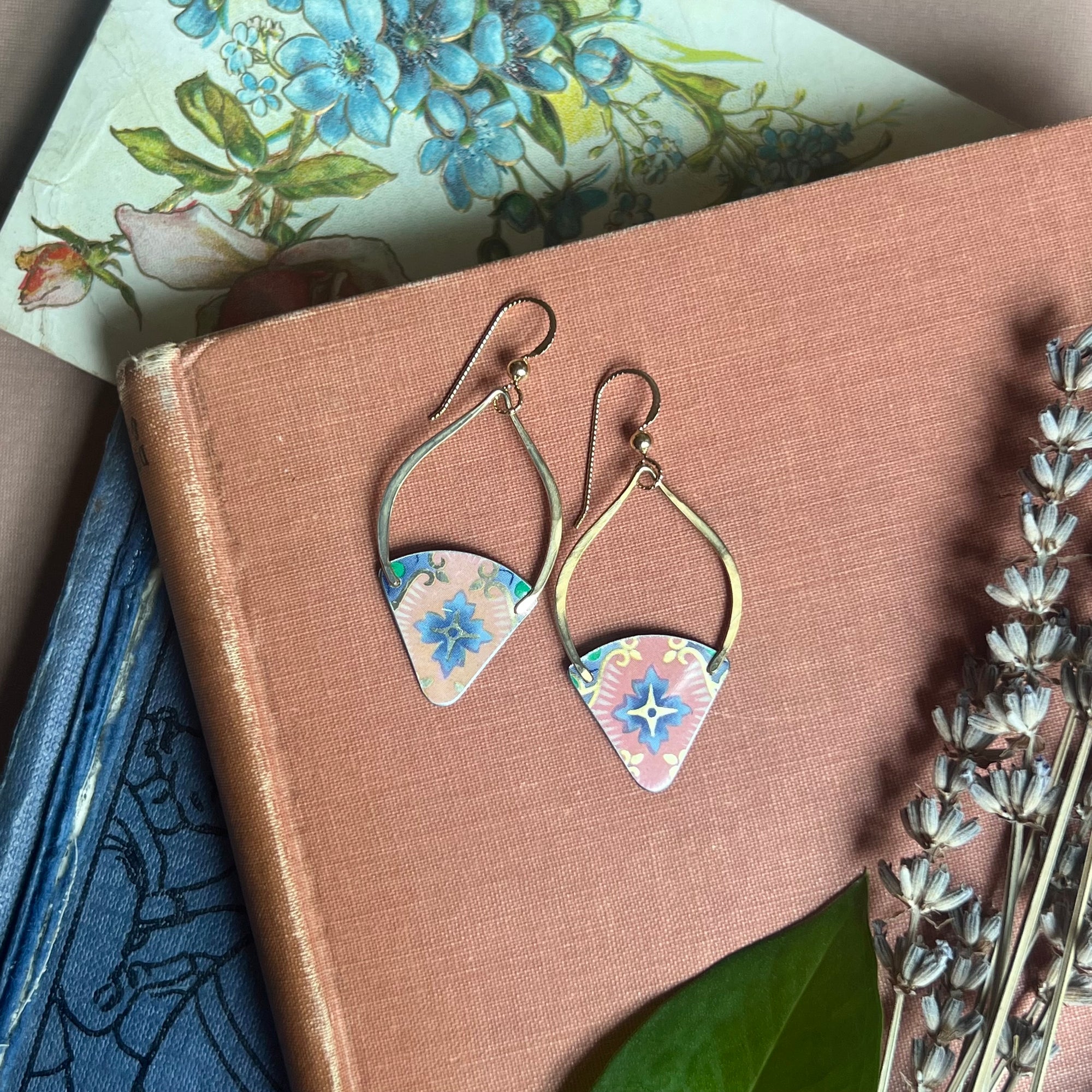 Sky Blue Flame Earrings