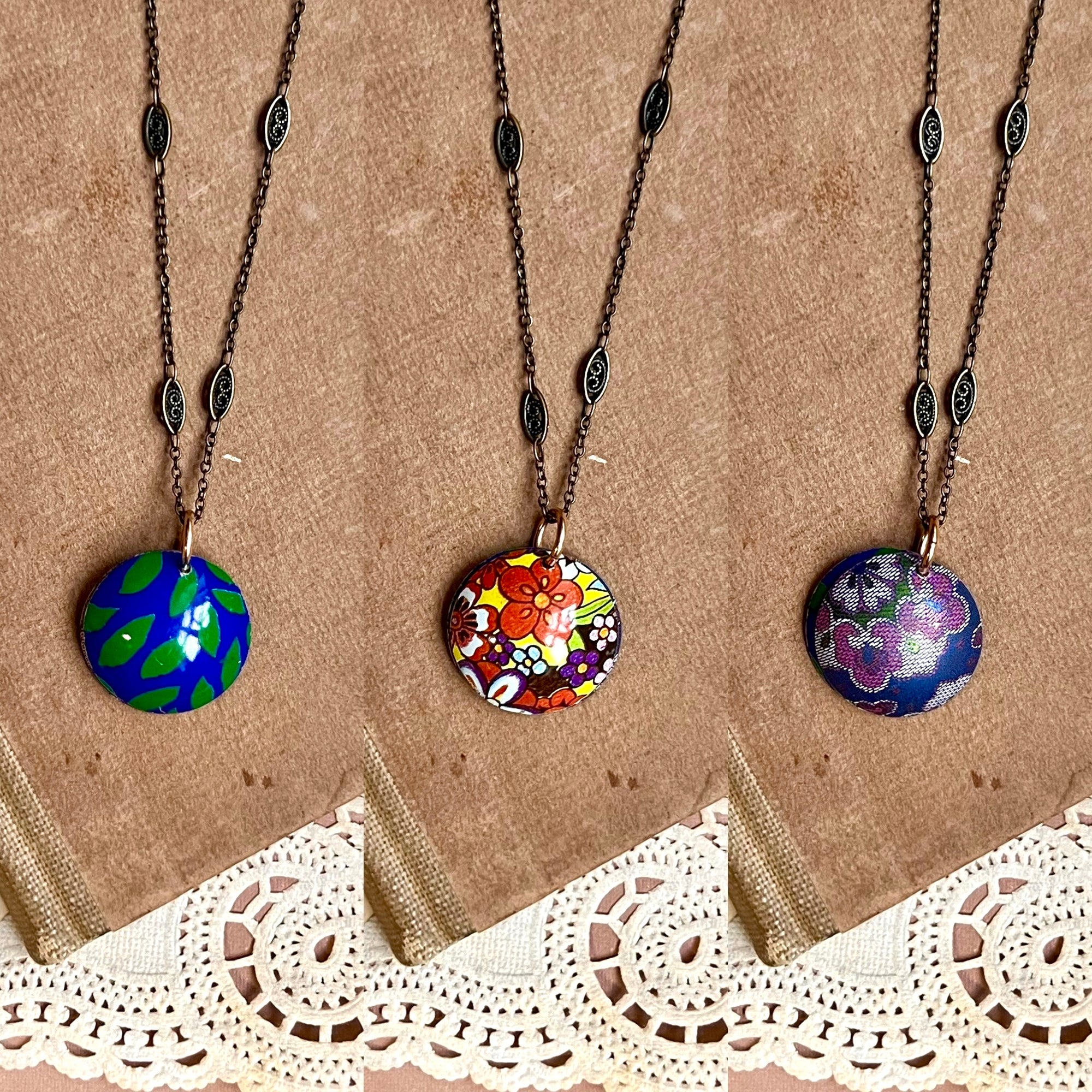 Taking Turns Necklace, Antiqued Brass 6