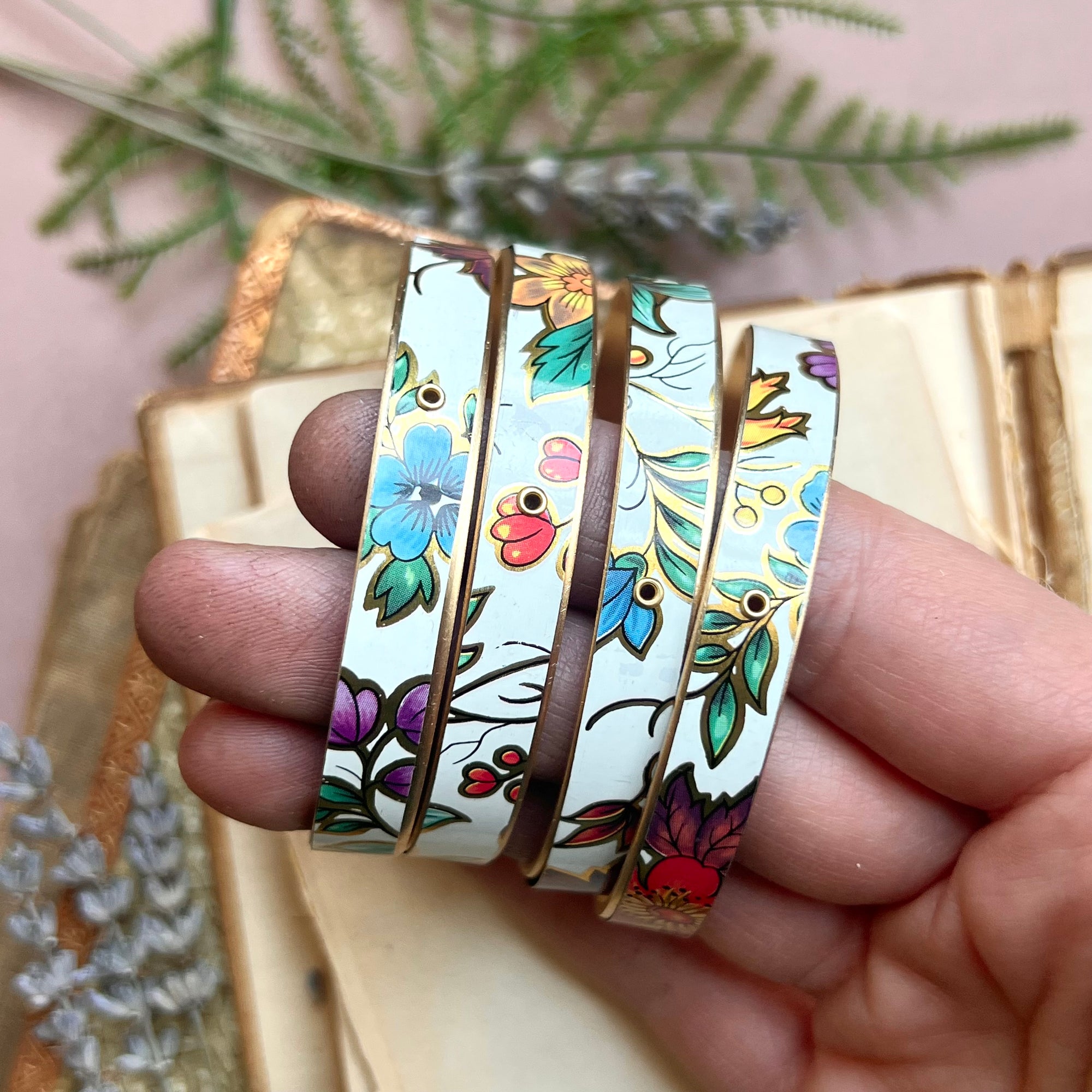 Cuff Bracelet Skinny, Garden Trellis