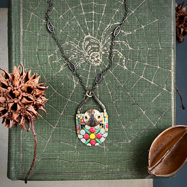 Mosaic Ant Necklace ---
