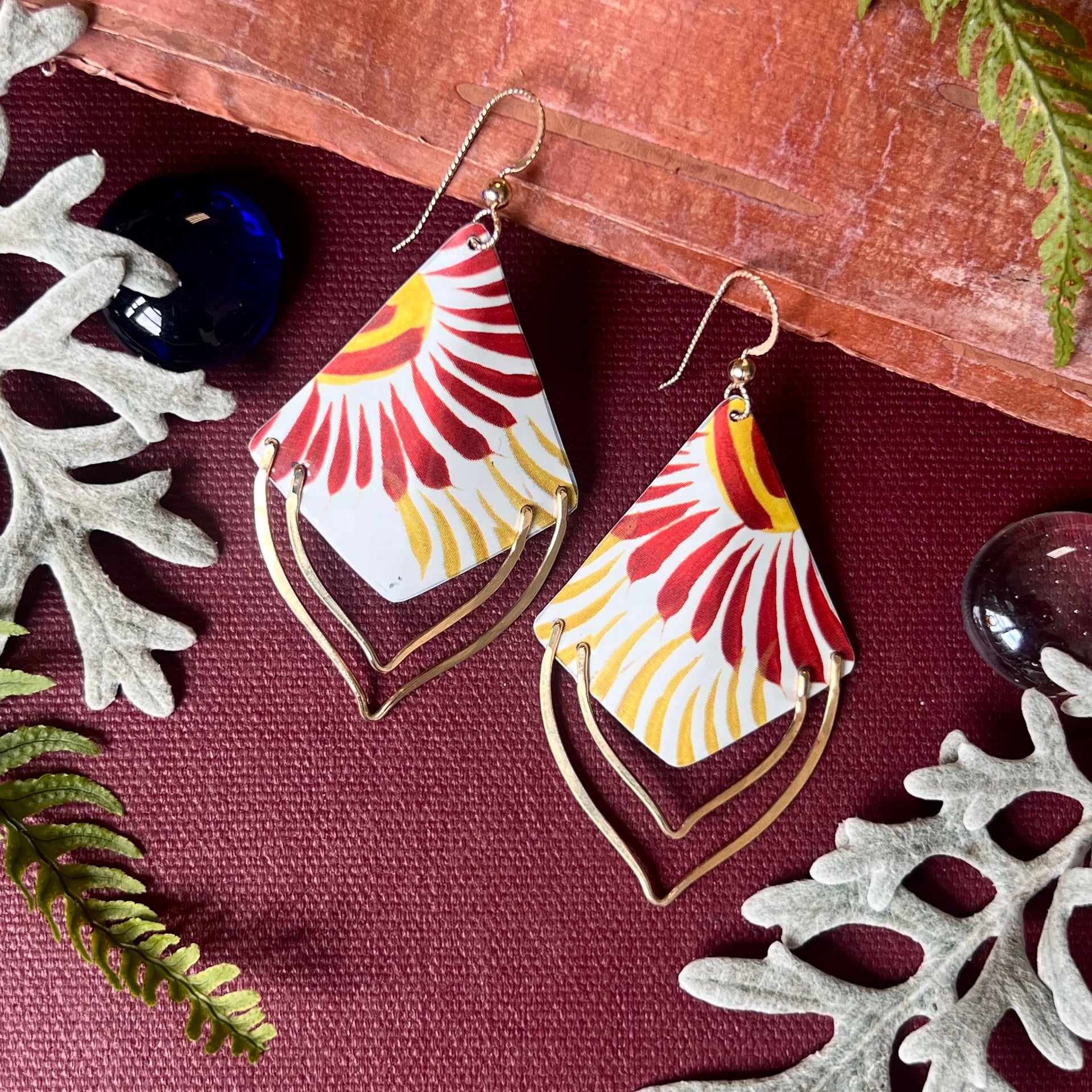 La Tulipe Petal French Wire Earrings