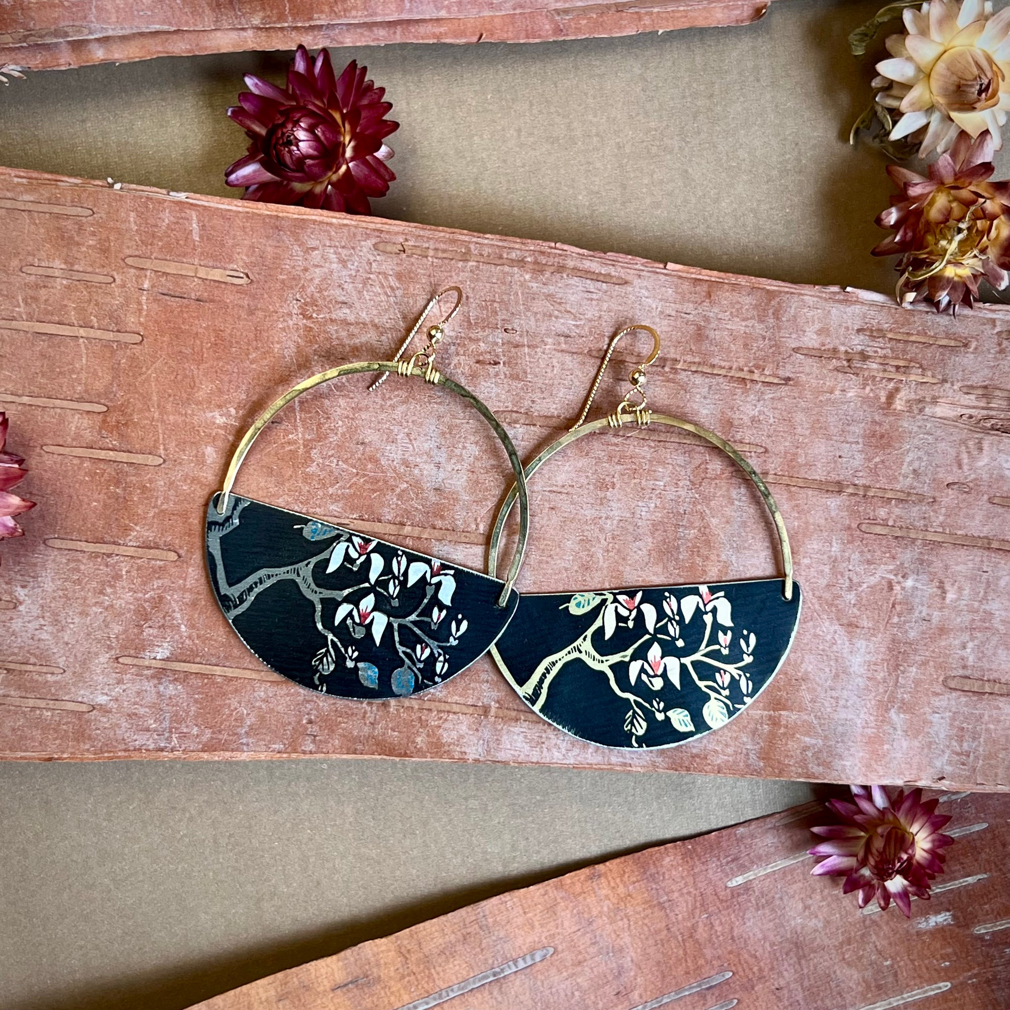 Black Velvet, Big Mama Earrings #4 ---