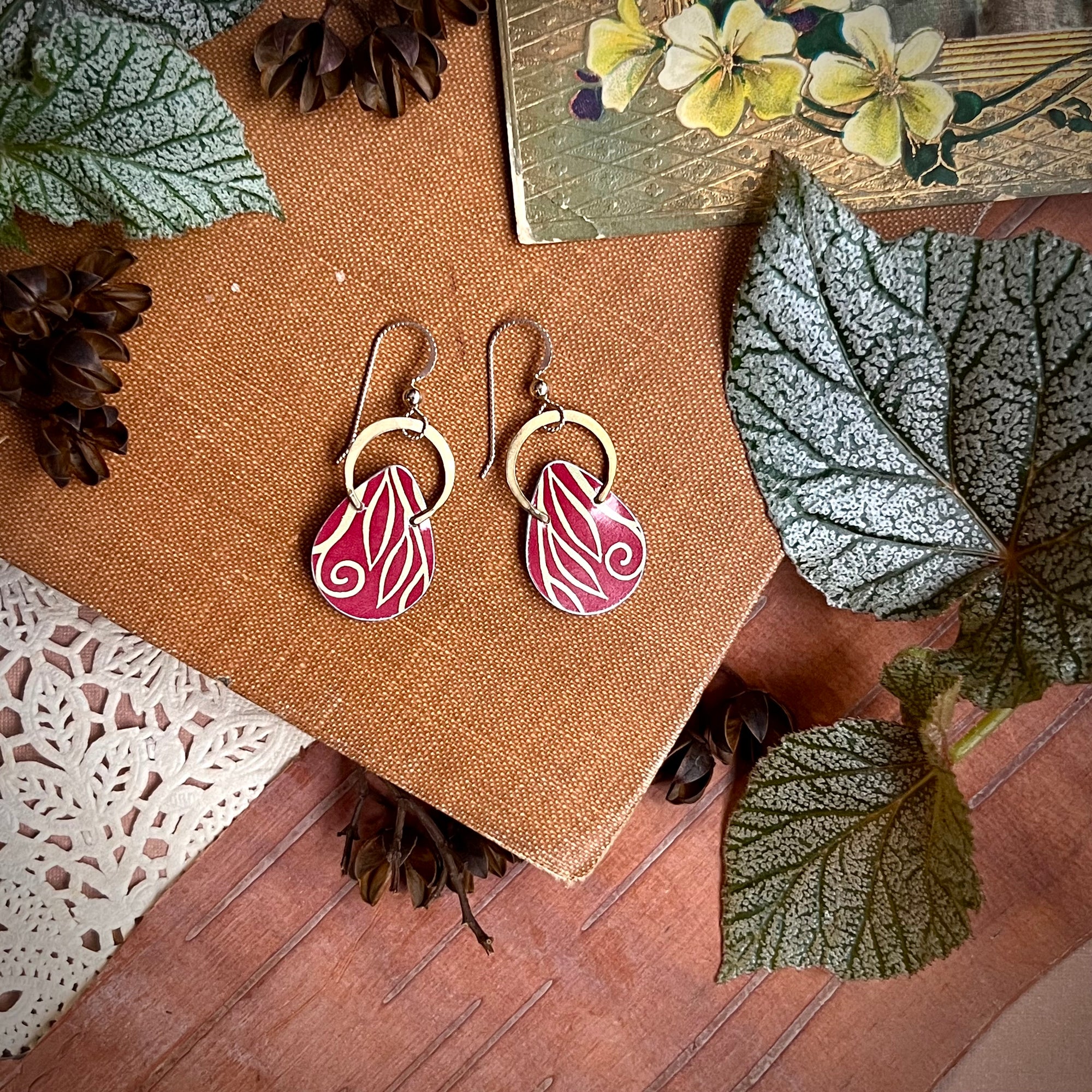 Halo Teardrop Earrings #3