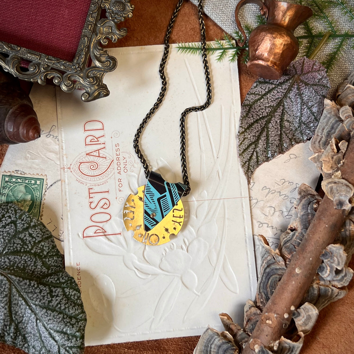 Fortune Teller Necklace, Tiffany Cocoa 9 ---