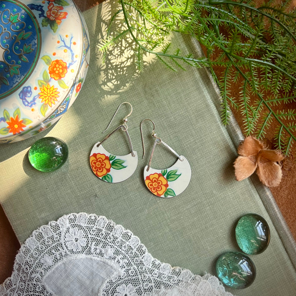 Flower Child Teardrop Earrings
