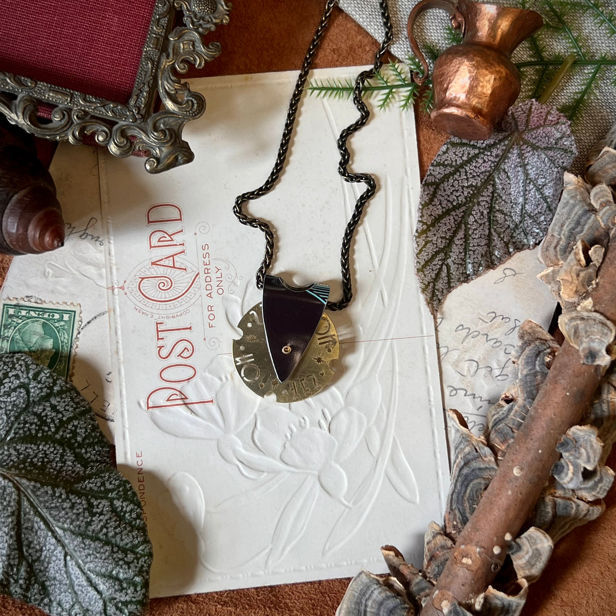 Fortune Teller Necklace, Tiffany Cocoa 8 ---