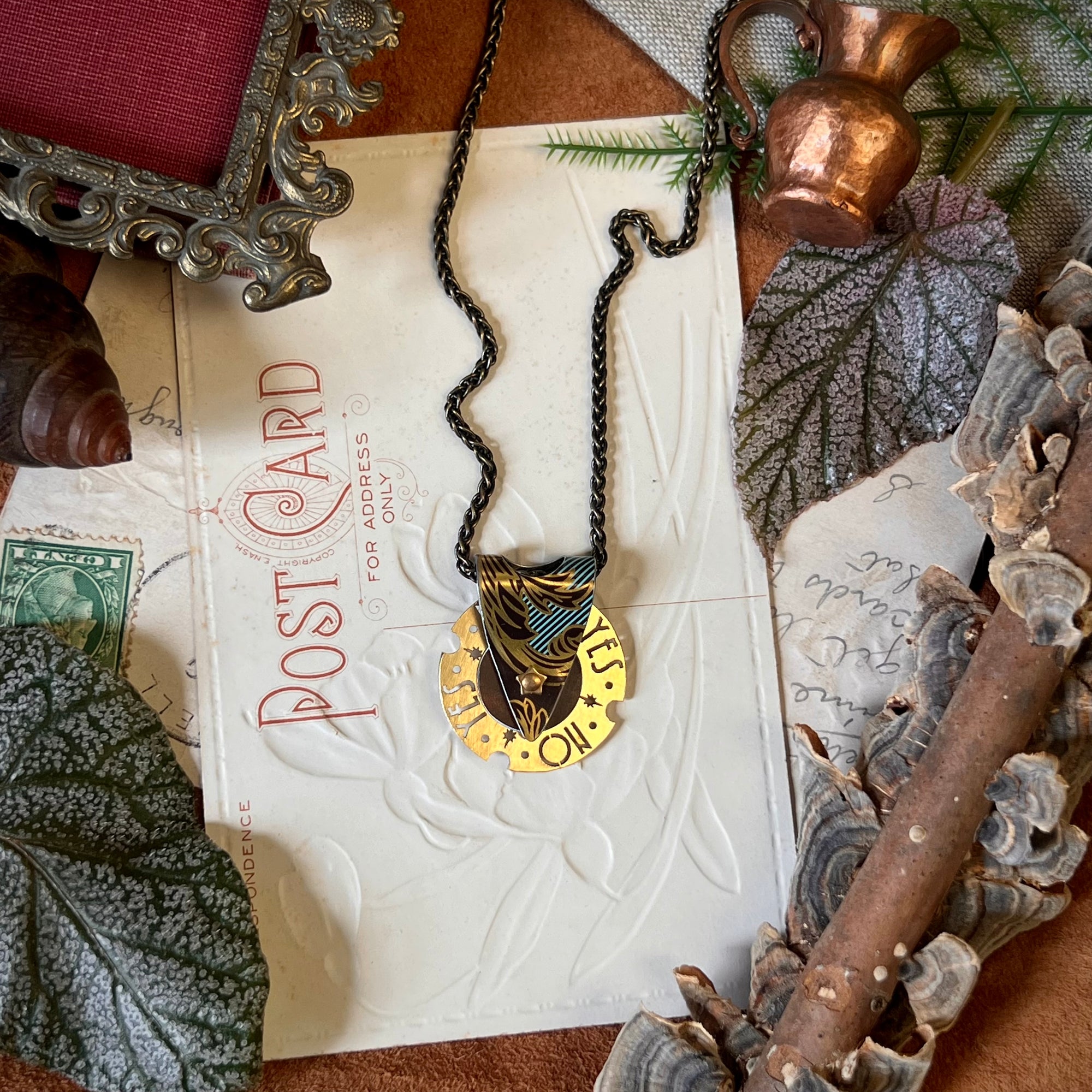 Fortune Teller Necklace, Tiffany Cocoa 5 ---