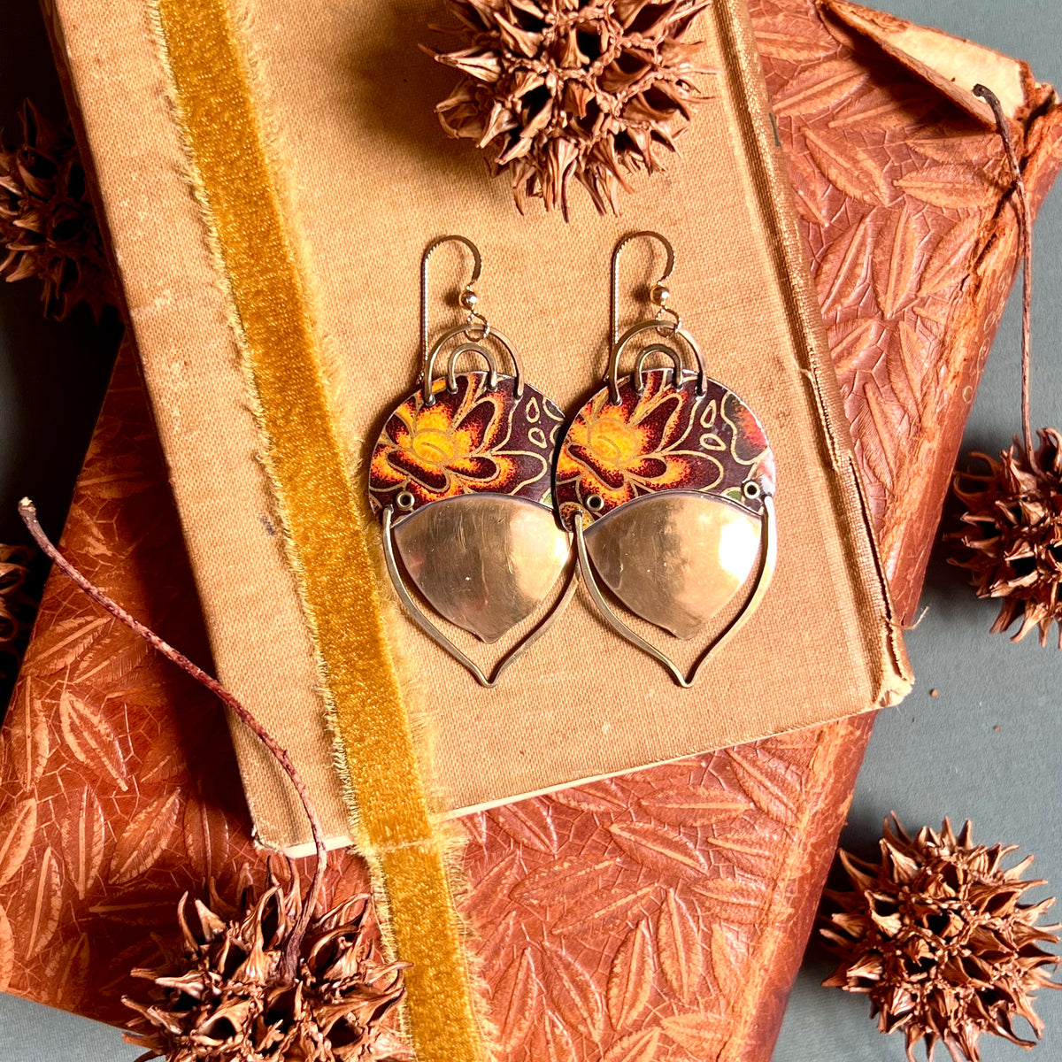 Acorn Earrings 1 ---
