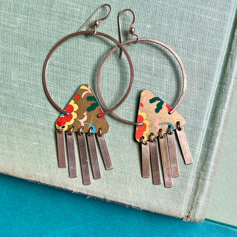 Sundown, Wind Chime Earrings 3