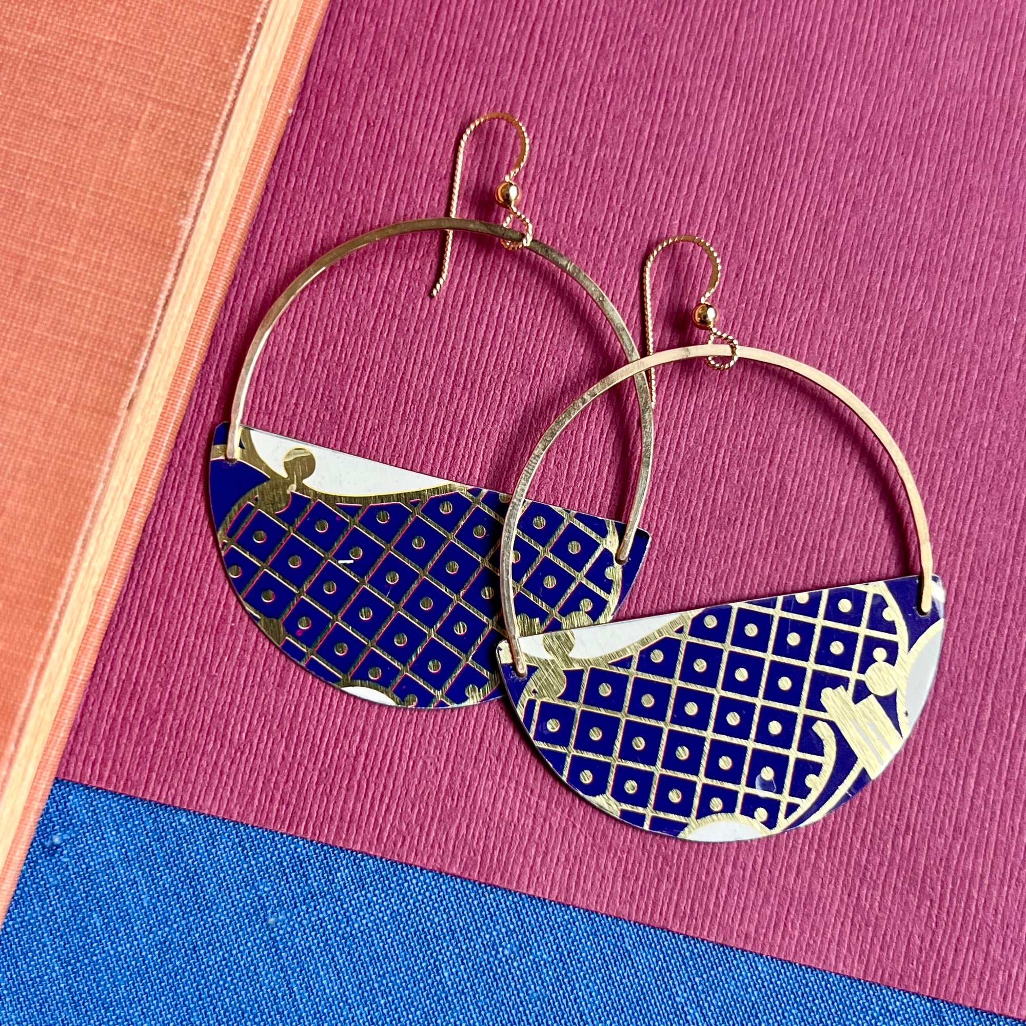 Indigo, Big Mama Earrings 2