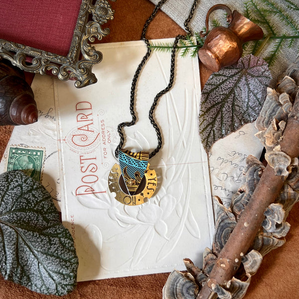 Fortune Teller Necklace, Tiffany Cocoa 3 ---