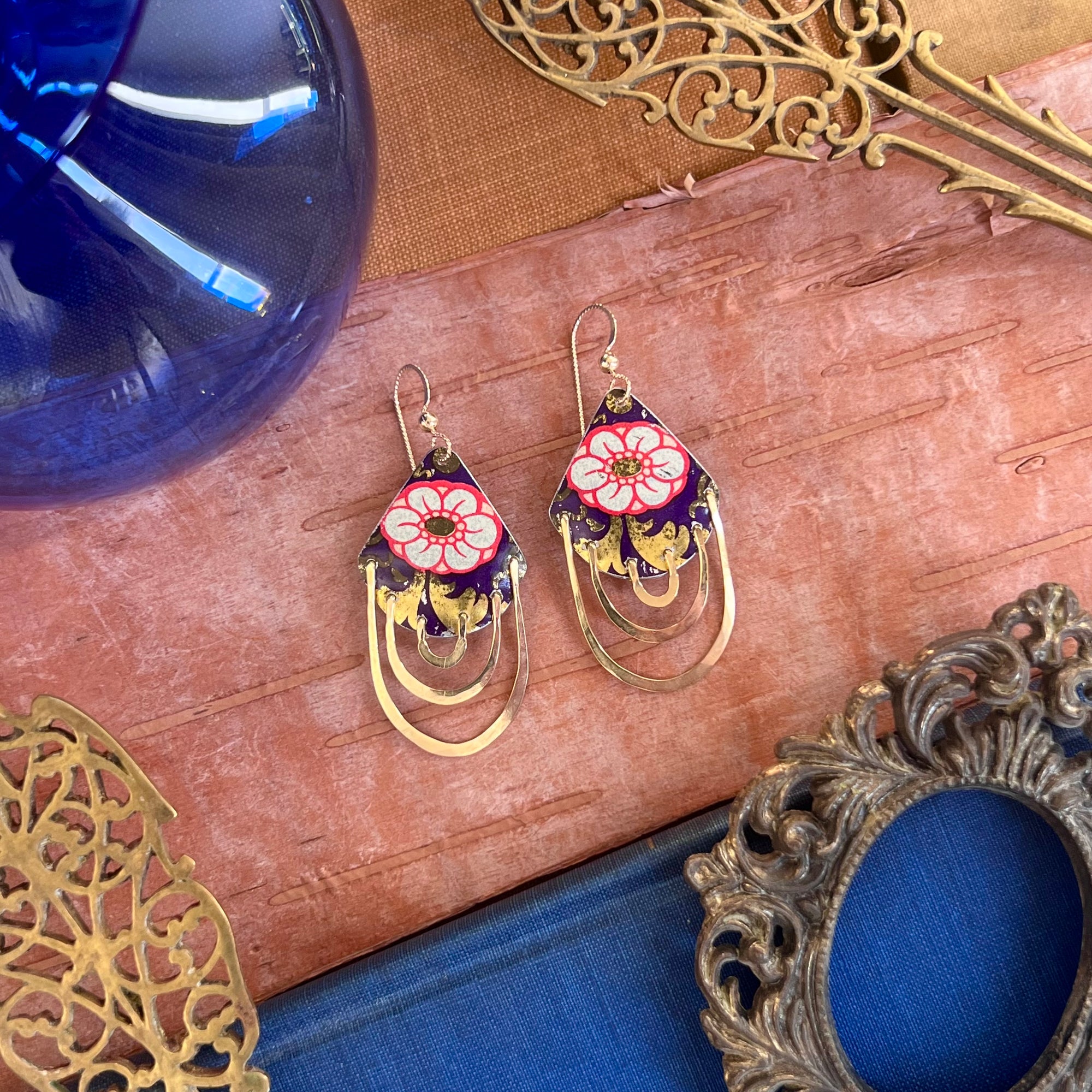 Indigo Garden, Curtain Call Earrings