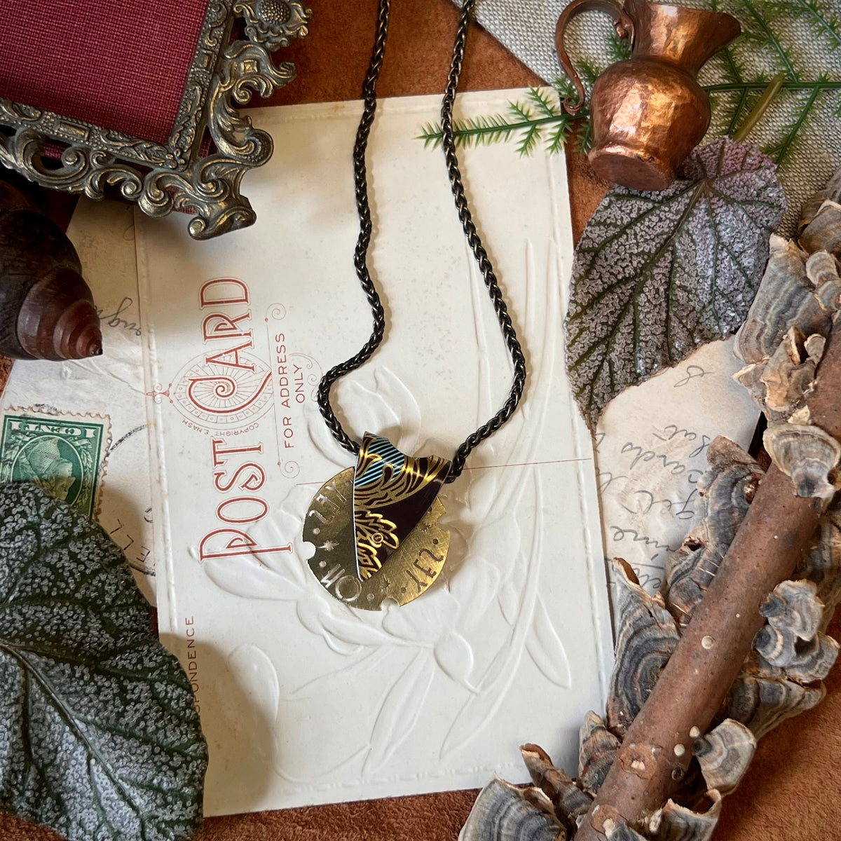 Fortune Teller Necklace, Tiffany Cocoa 5 ---