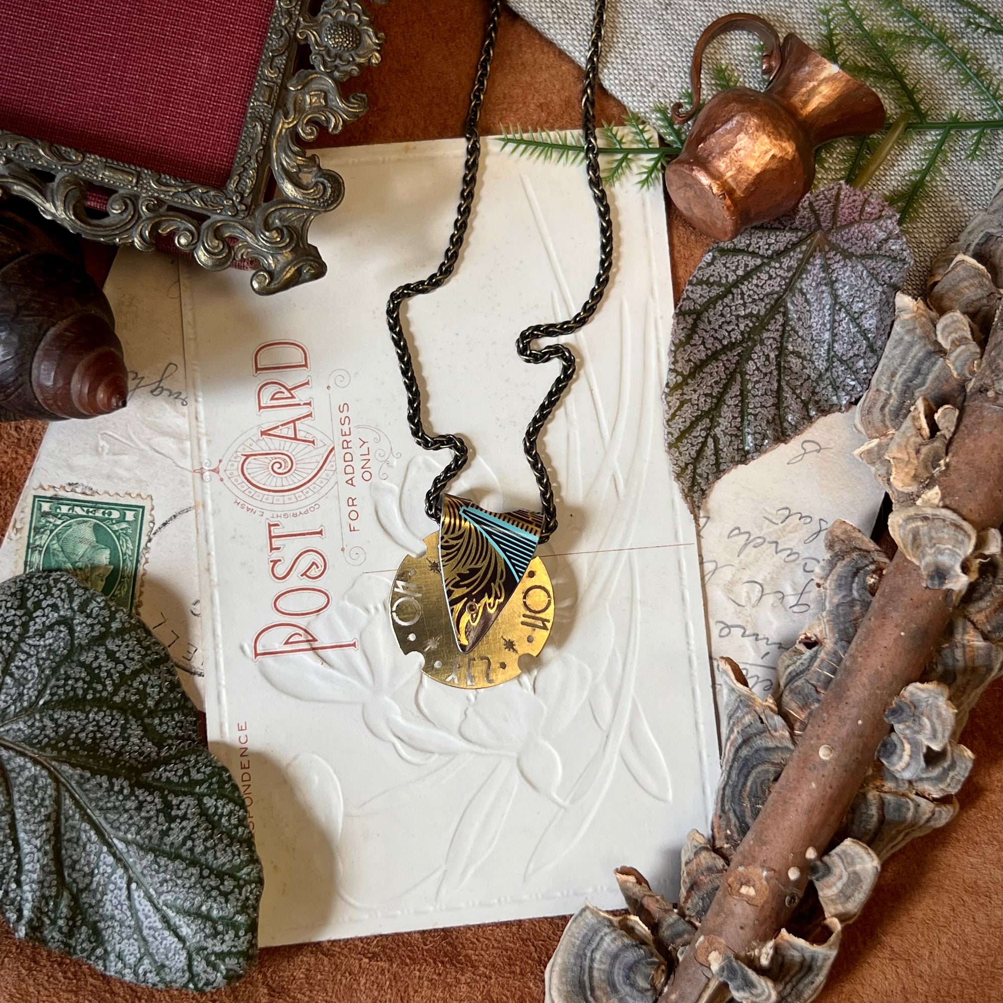 Fortune Teller Necklace, Tiffany Cocoa 4 ---