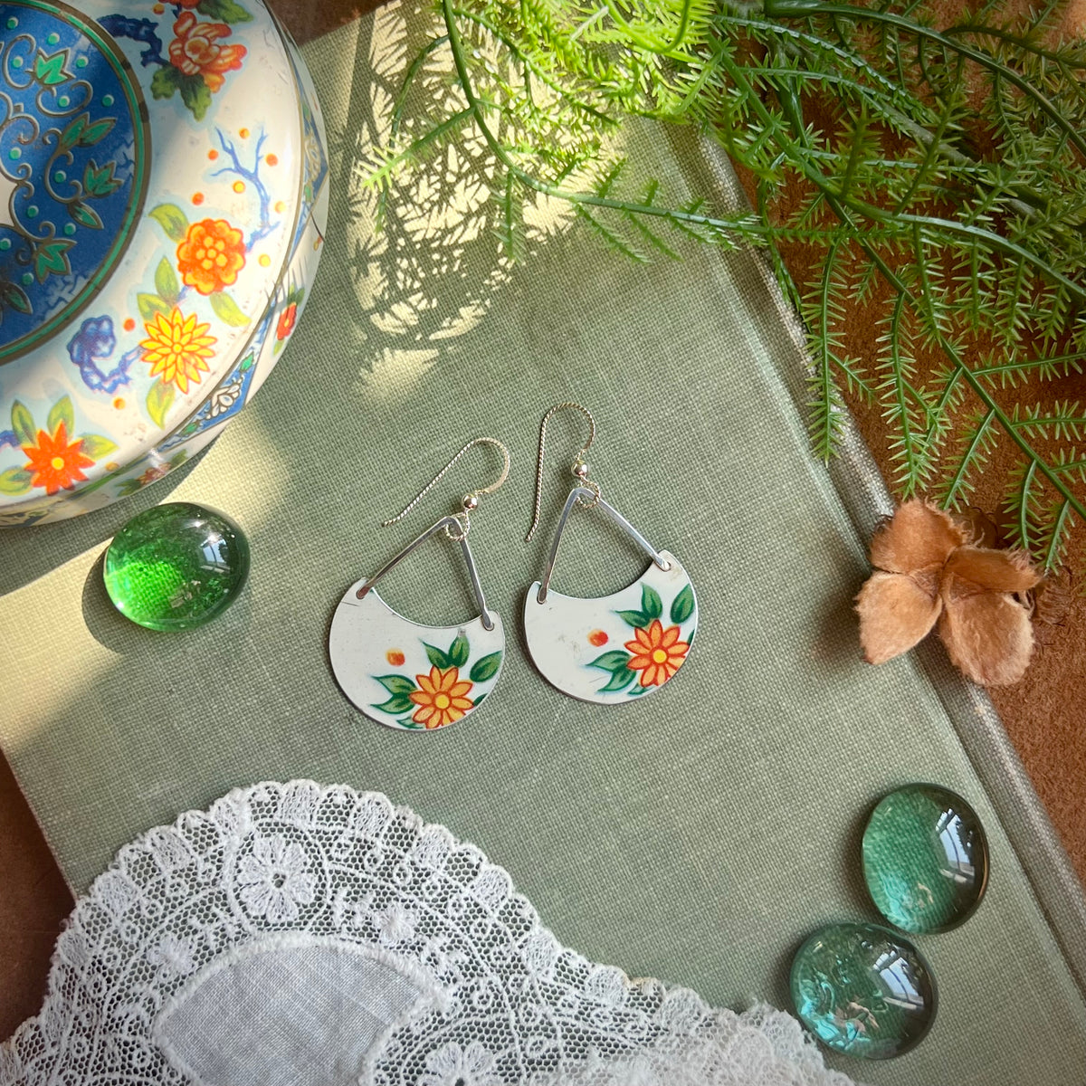 Flower Child Teardrop Earrings