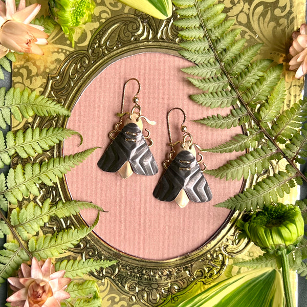 Moth Earrings, Petite 5