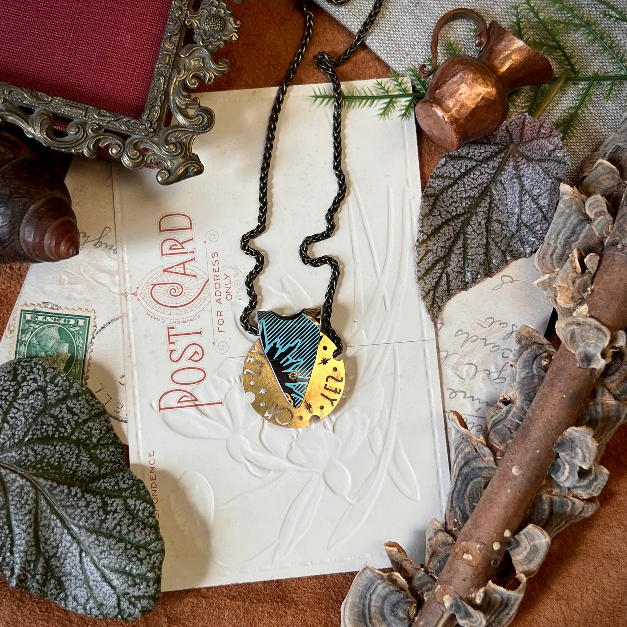 Fortune Teller Necklace, Tiffany Cocoa 3 ---