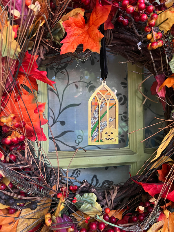 Jack O' Lantern Window Ornament, Harvest