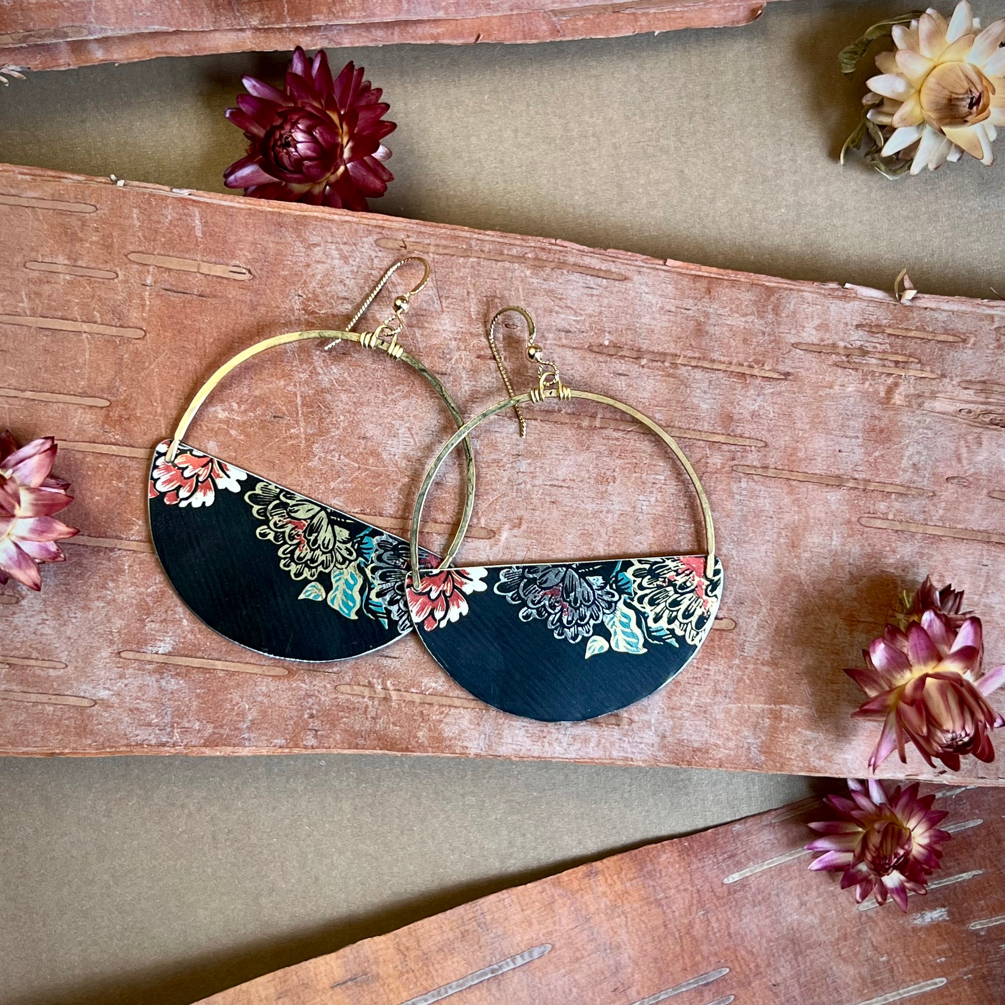 Black Velvet, Big Mama Earrings #9 ---