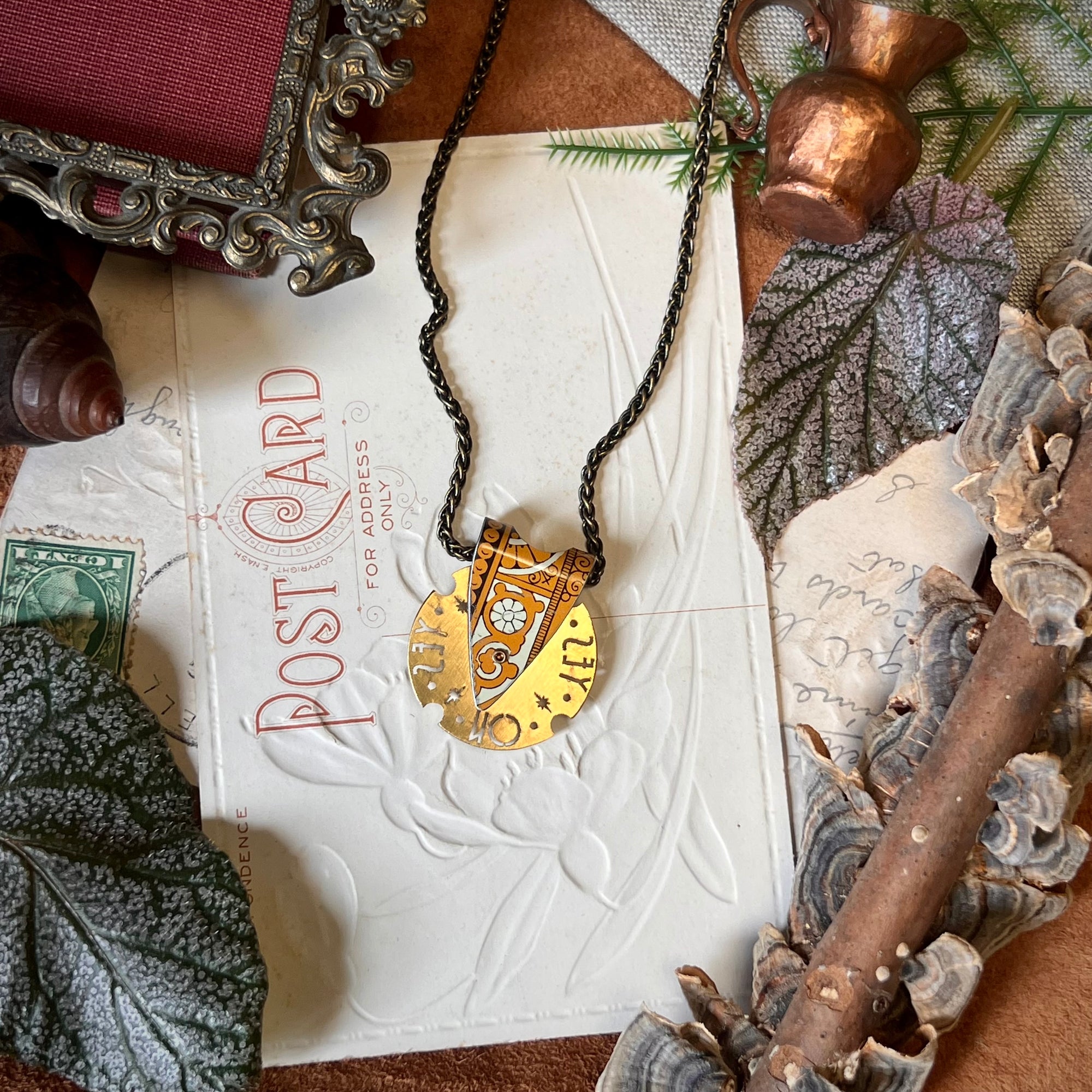Fortune Teller Necklace, Goldenrod 4 ---