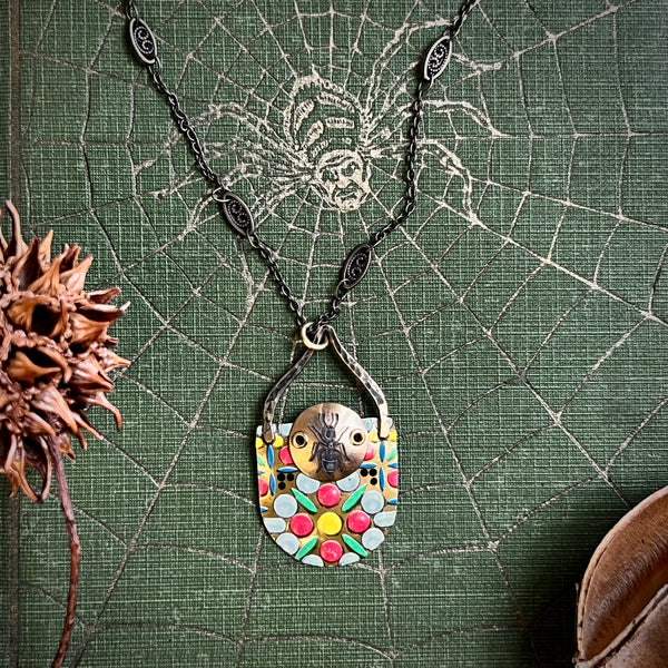 Mosaic Ant Necklace ---
