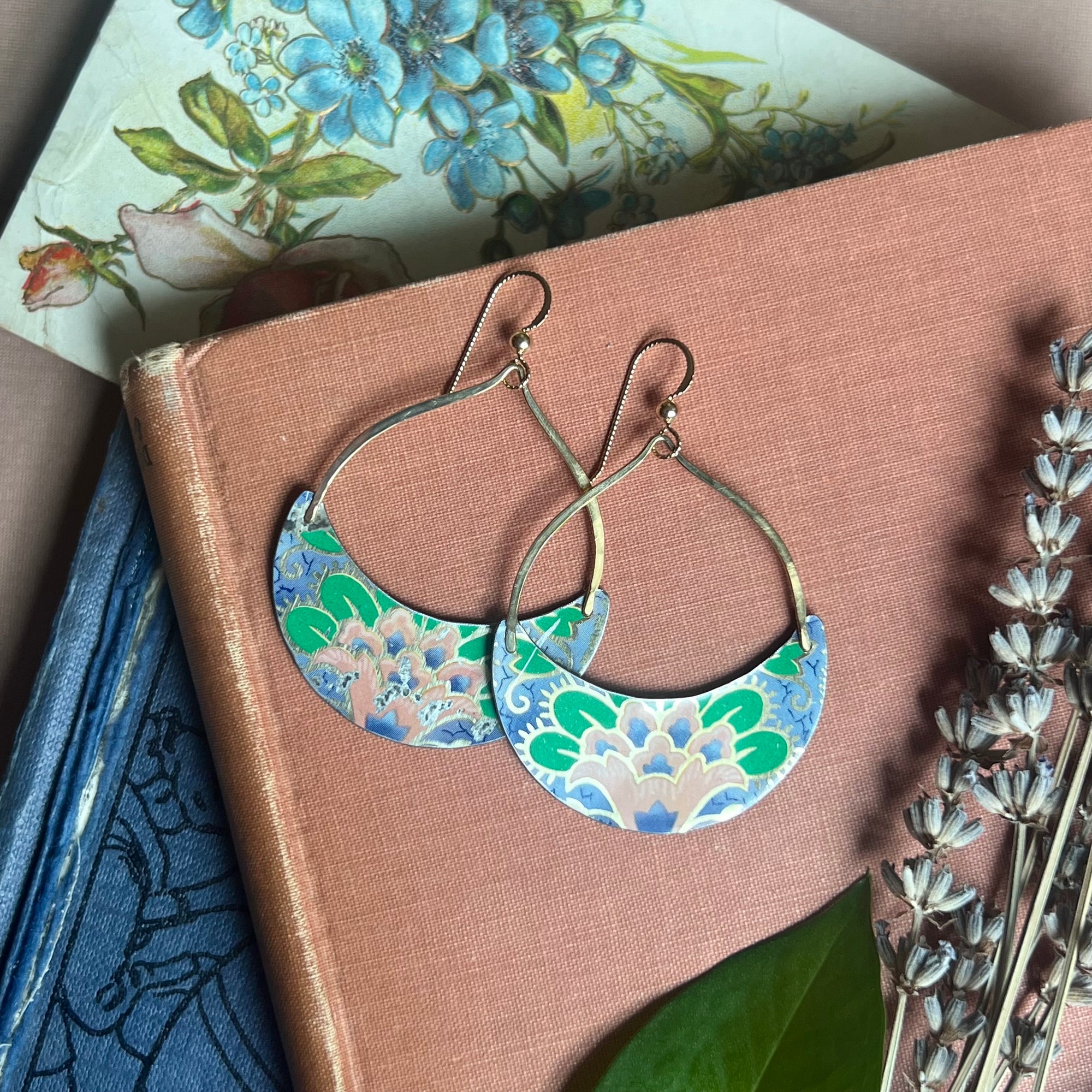 Sky Blue Big Dollop Earrings 4 ---