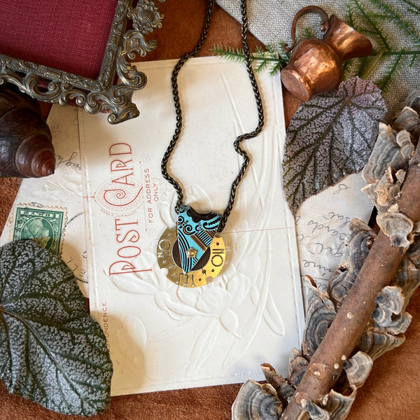 Fortune Teller Necklace, Tiffany Cocoa 1 ---