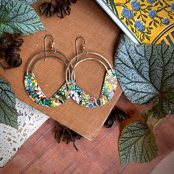 Italian Fiore, Double Swing Earrings