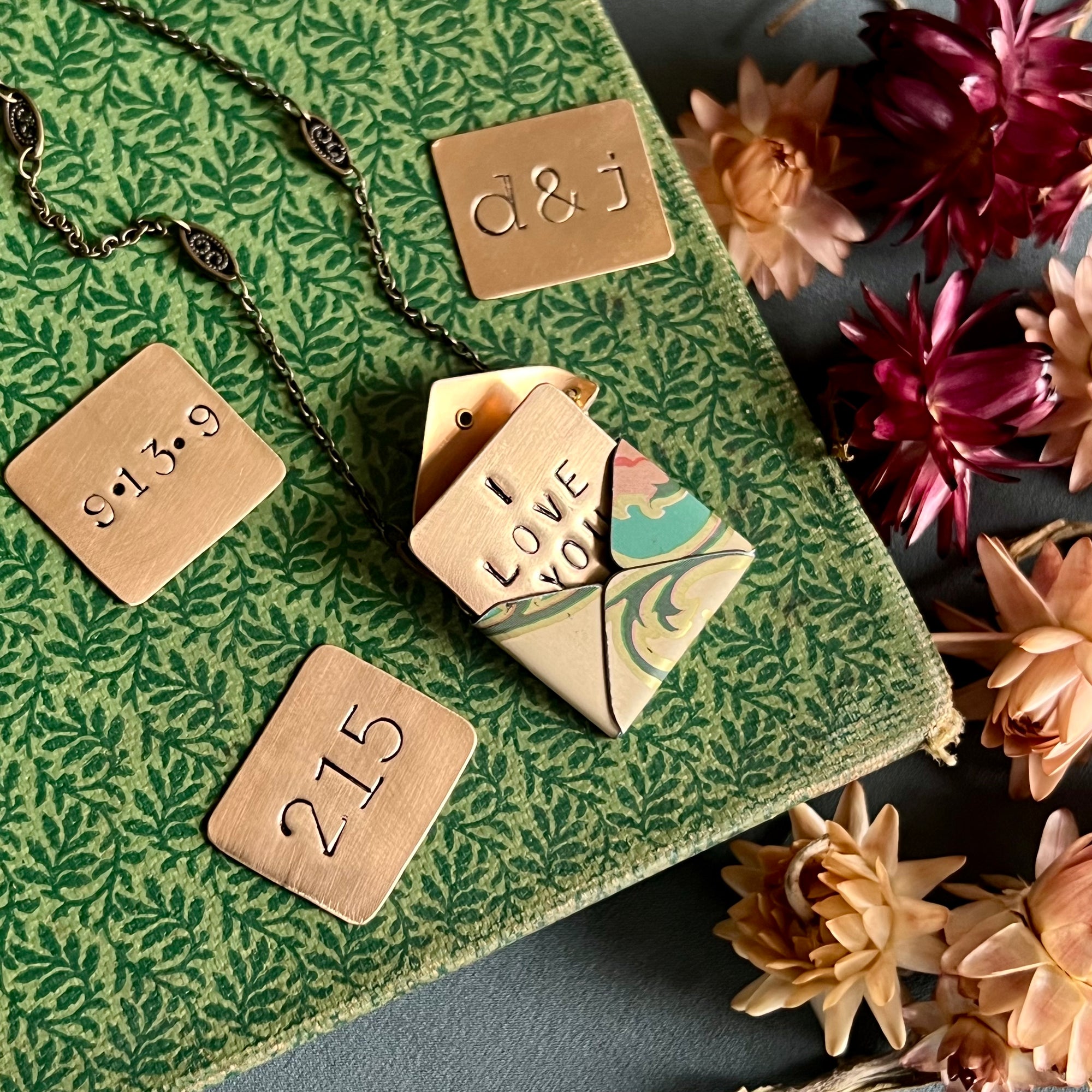 Custom Stamped Brass 'Letter' for Love Letter Necklace