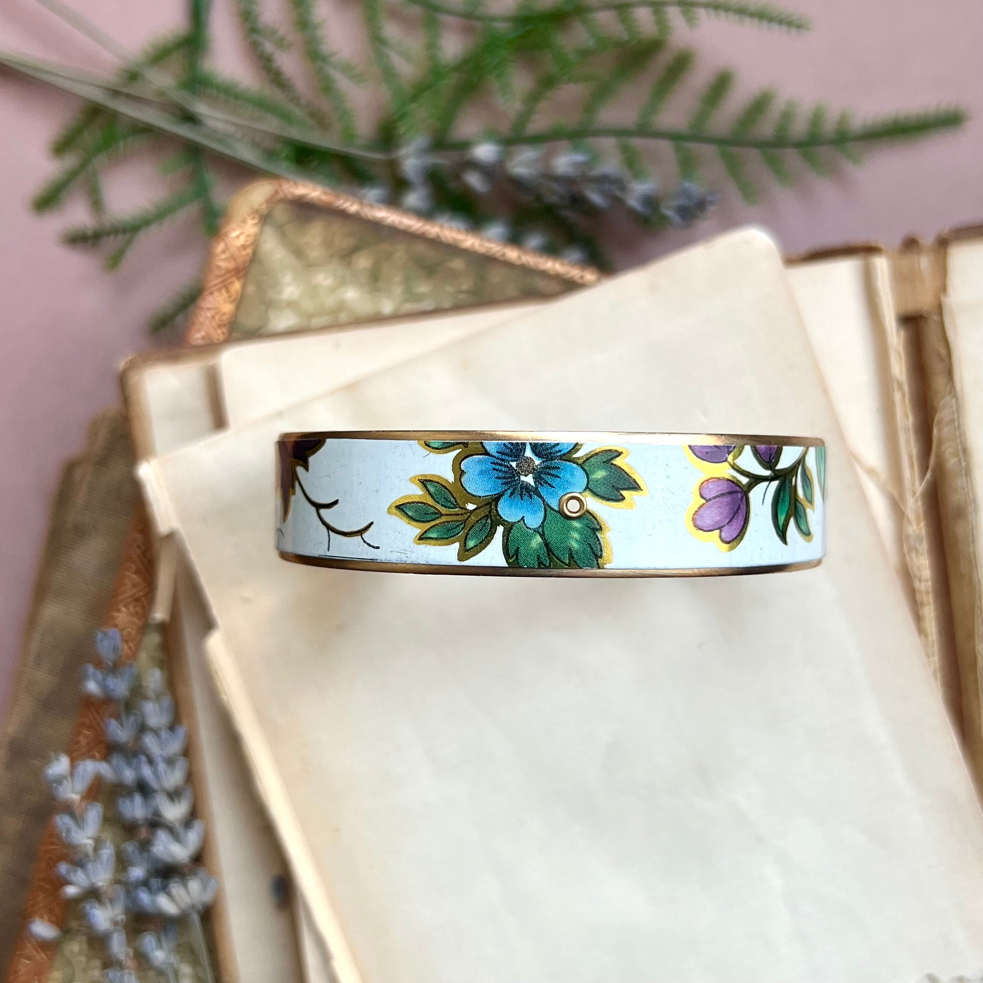 Cuff Bracelet Wide, Garden Trellis