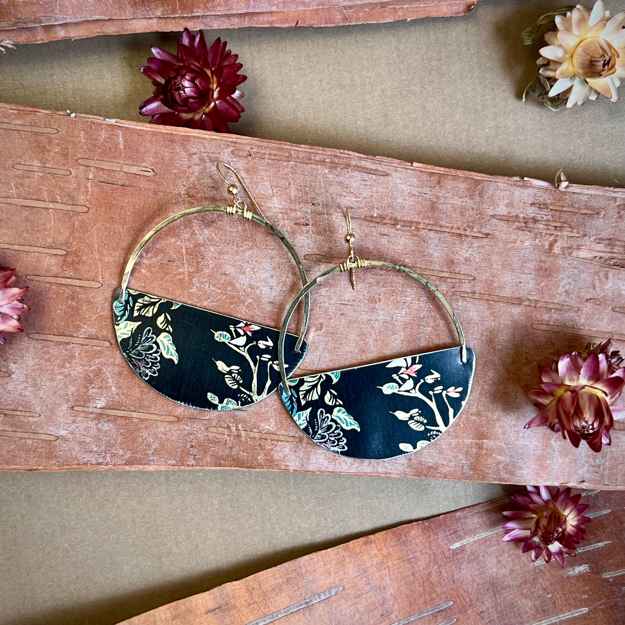 Black Velvet, Big Mama Earrings #10 ---