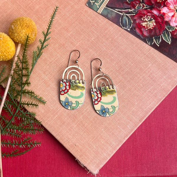 Floro, Tiny Rainbow Earrings