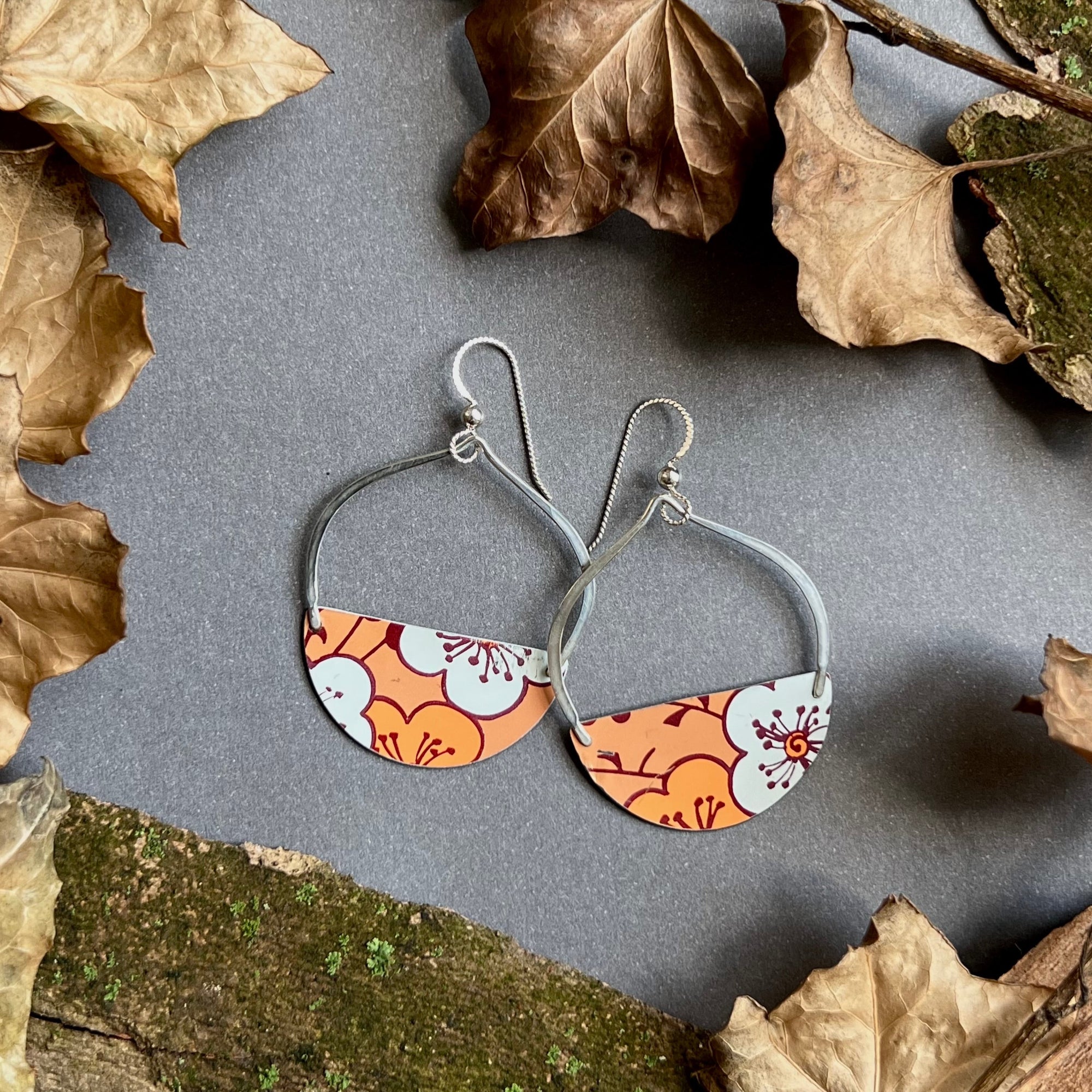 Persimmon, Medium Dollop Earrings