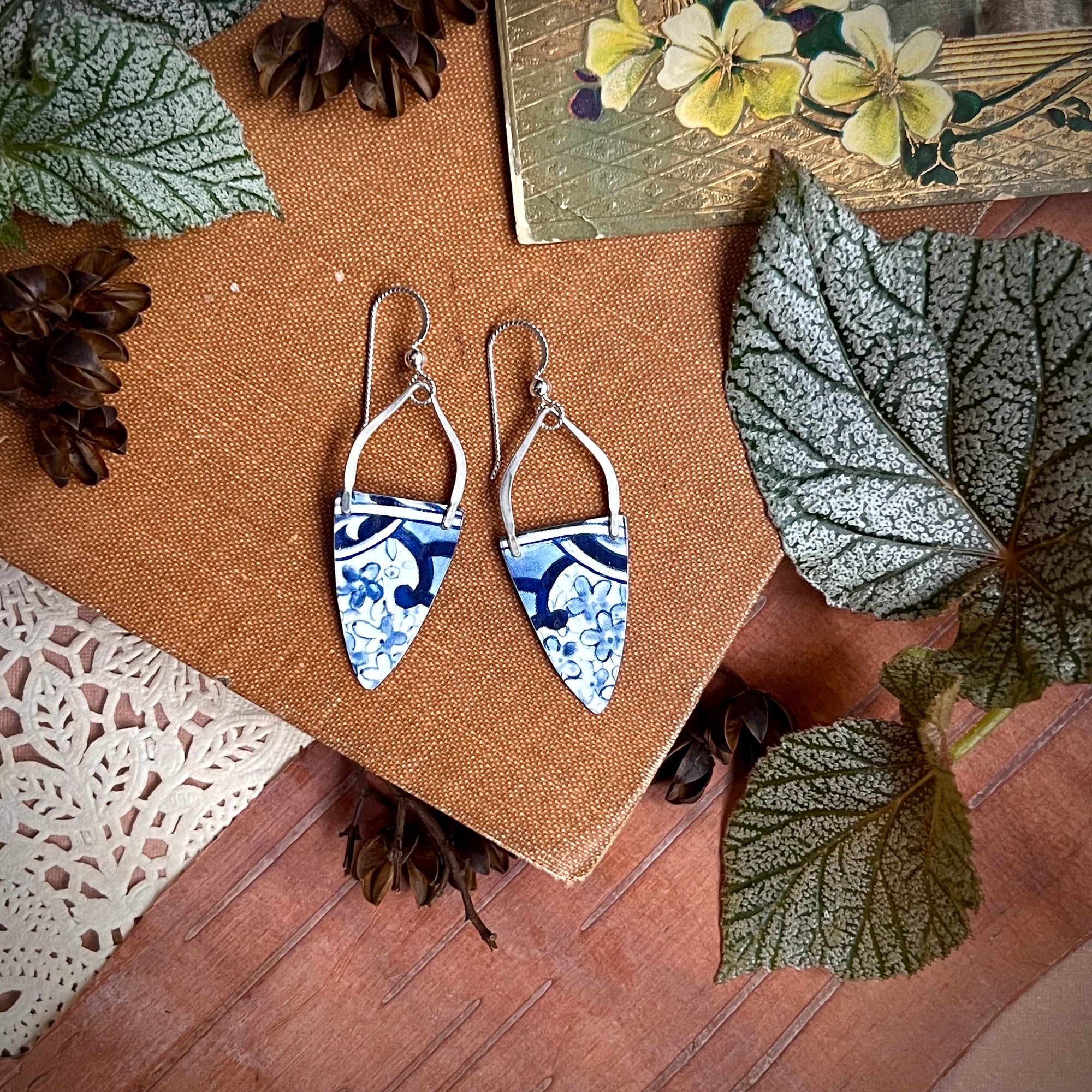 Elegant Dagger Earrings, Cobalt 5