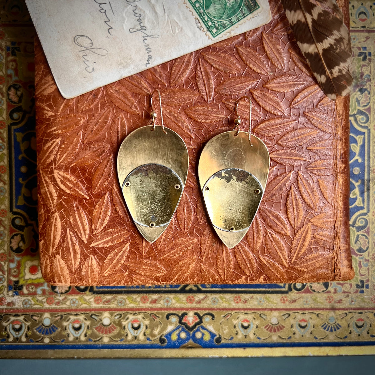 Engraved Owl Earrings *PREORDER*---