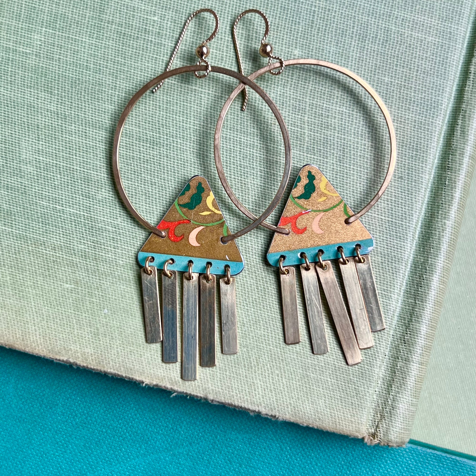 Sundown, Wind Chime Earrings 5