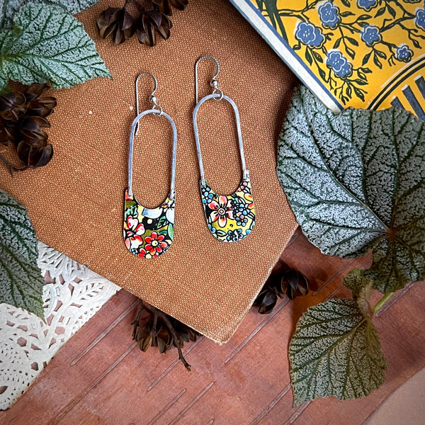 Italian Fiore, Long Arch Earrings