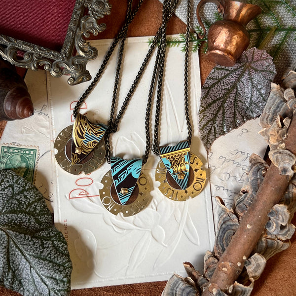 Fortune Teller Necklace, Tiffany Cocoa 8 ---