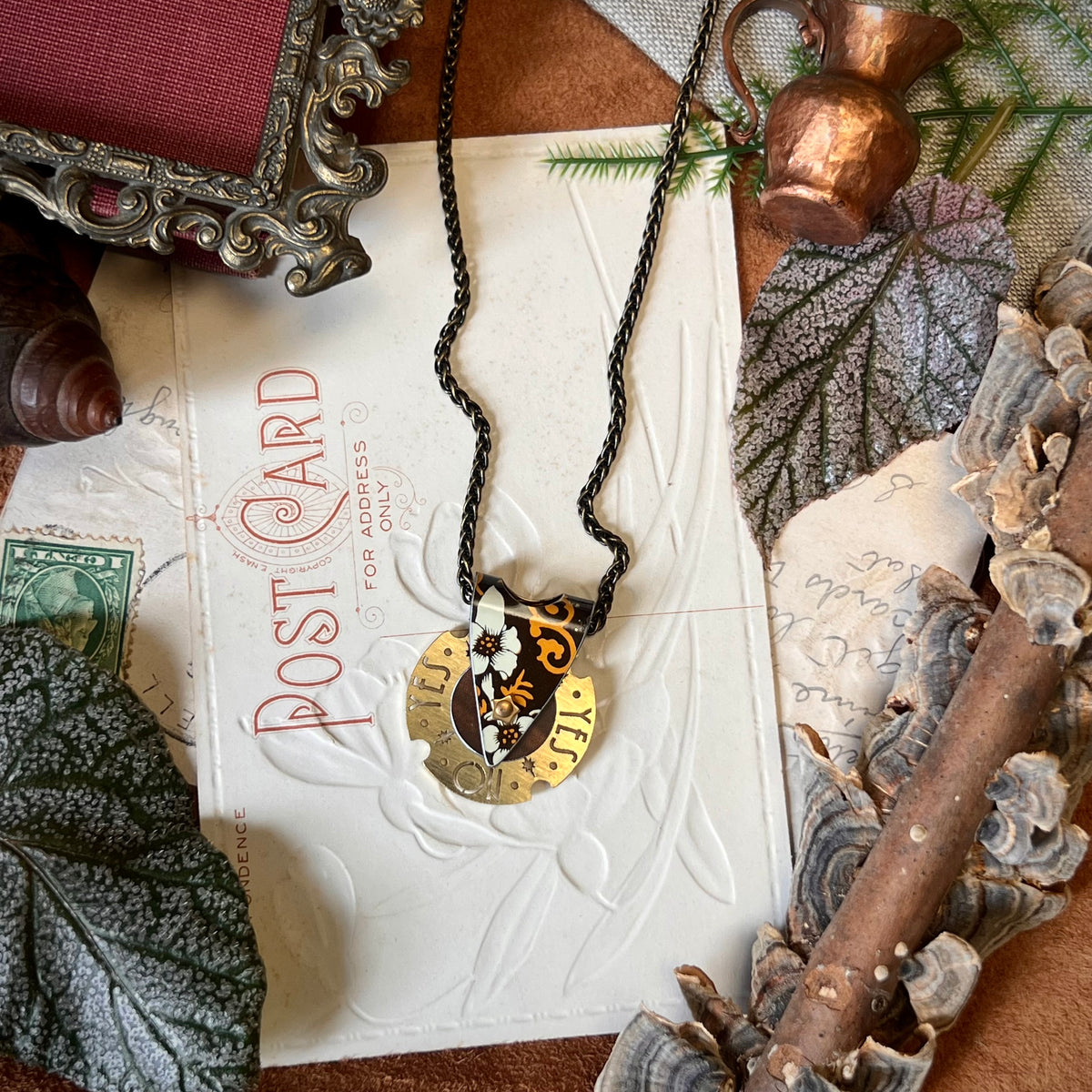 Fortune Teller Necklace, Goldenrod 5 ---