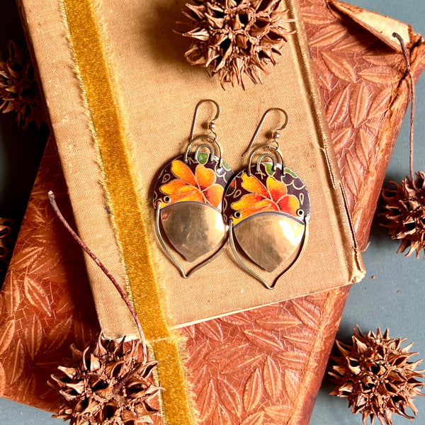 Acorn Earrings 4 ---