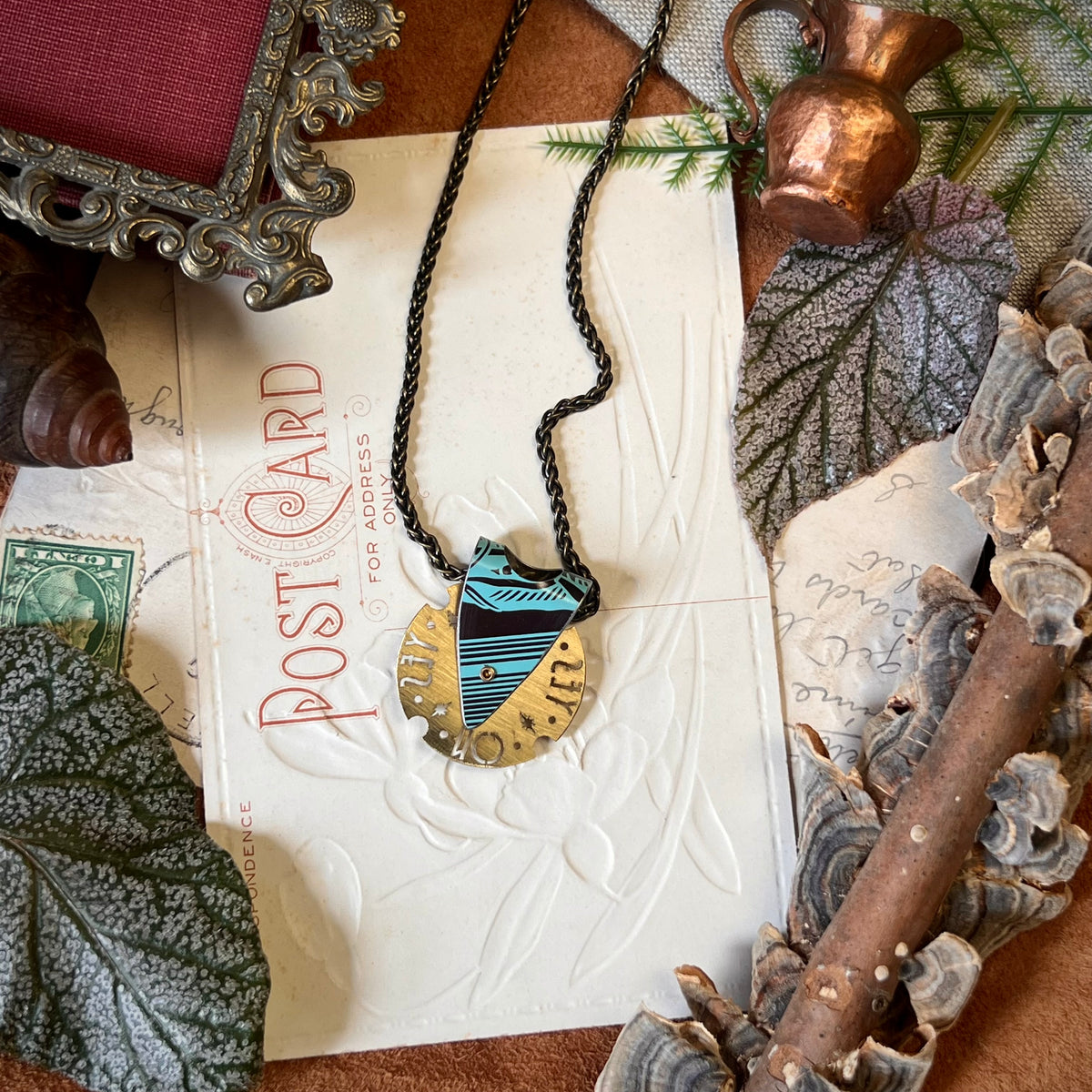 Fortune Teller Necklace, Tiffany Cocoa 7 ---