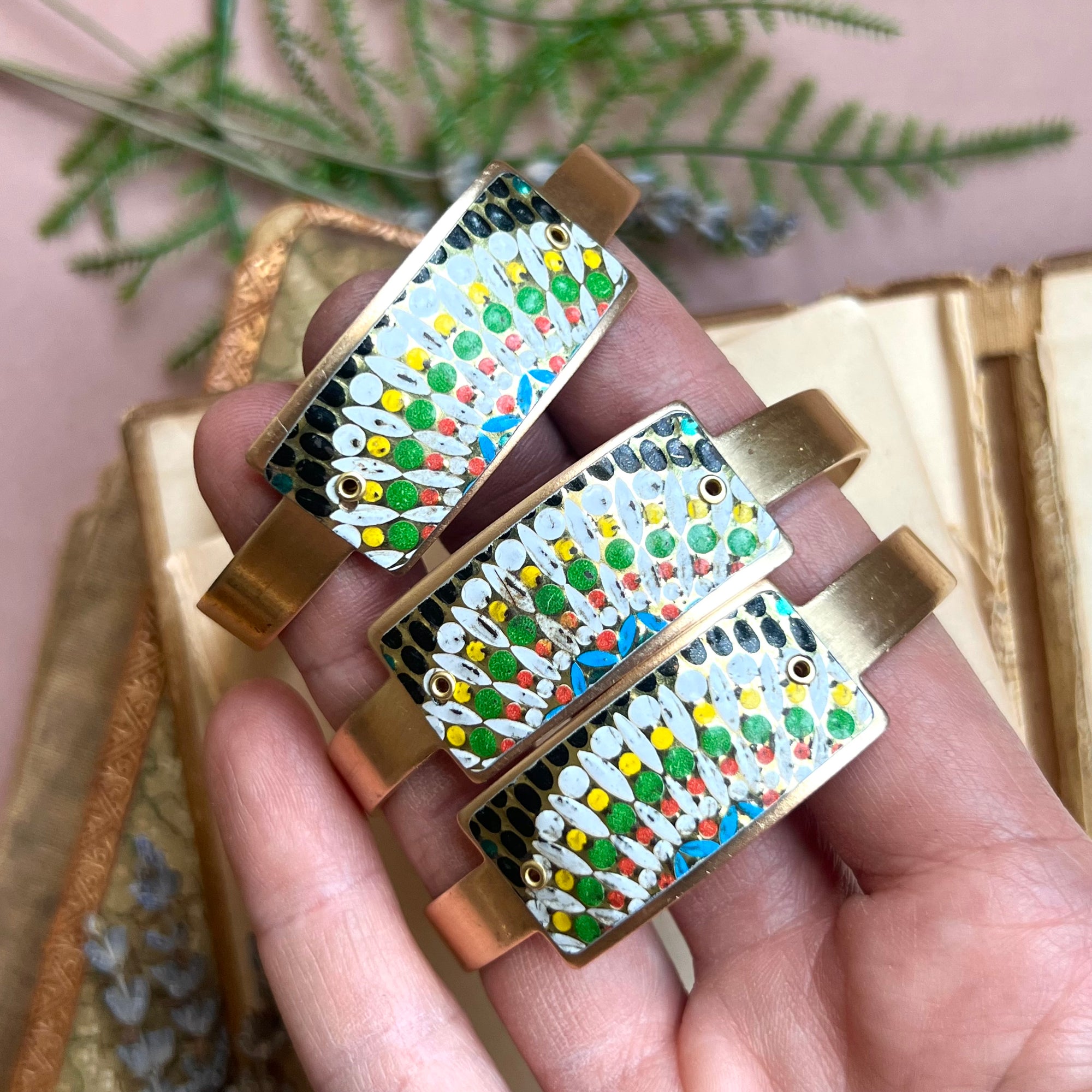 Cuff Bracelet ID Style, Mosaic