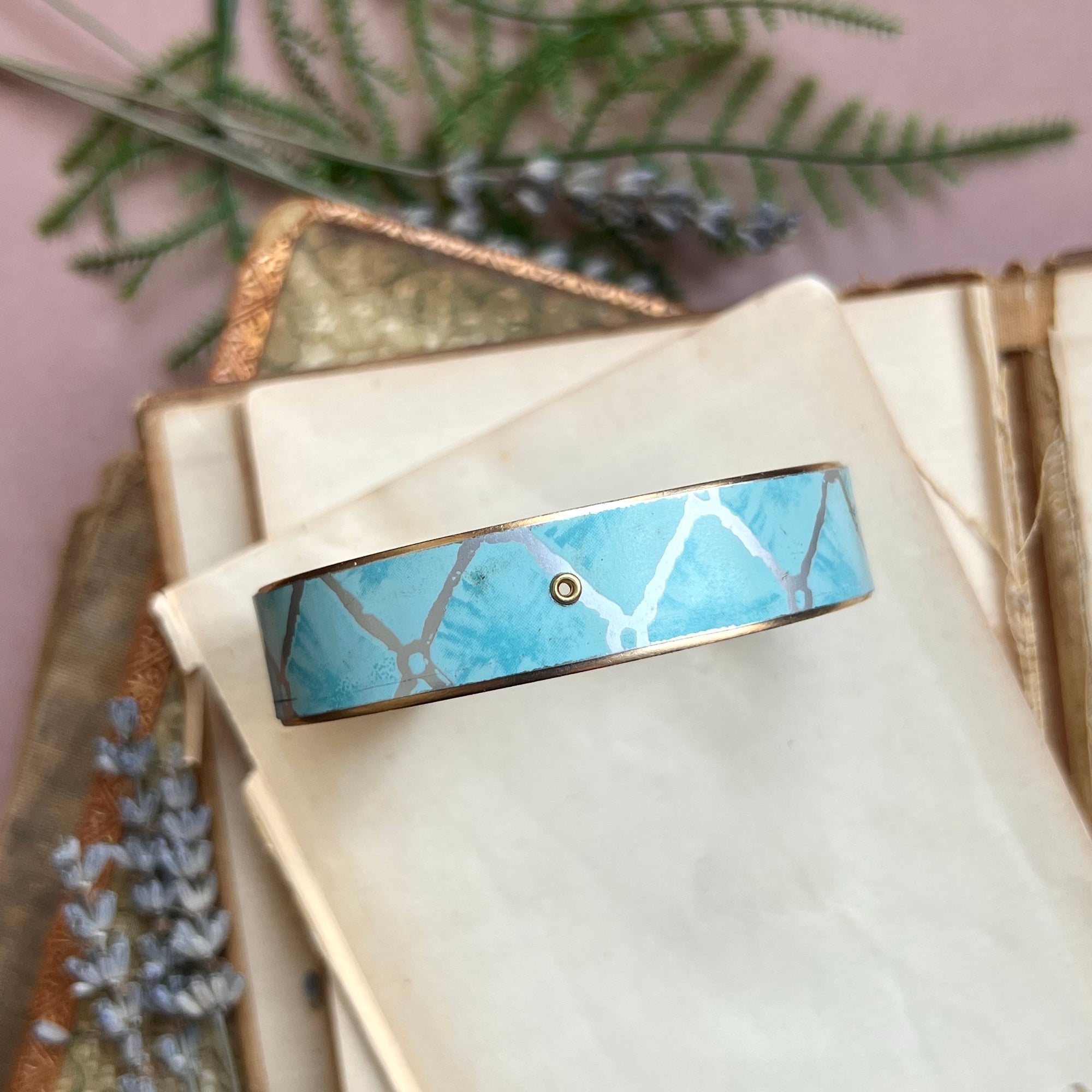 Cuff Bracelet Wide, Robin's Egg