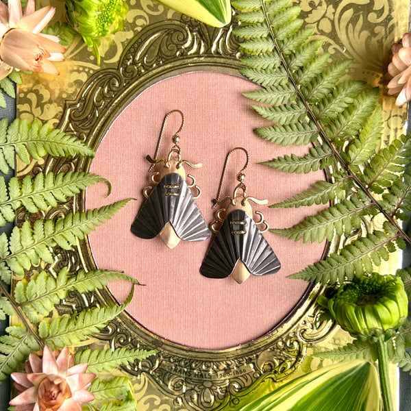 Moth Earrings, Petite 6
