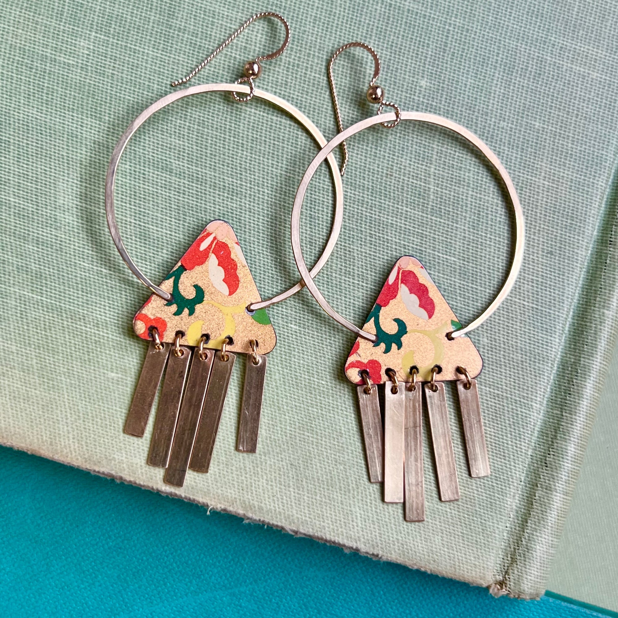 Sundown, Wind Chime Earrings 1