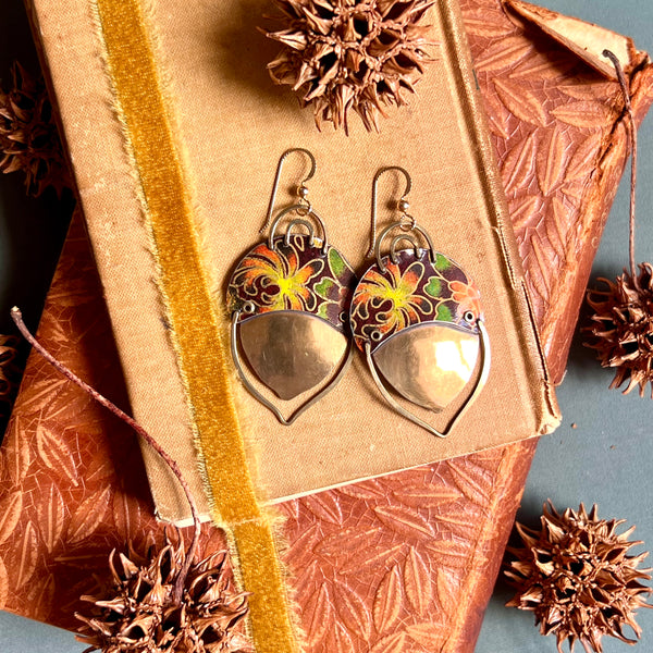 Acorn Earrings 2 ---