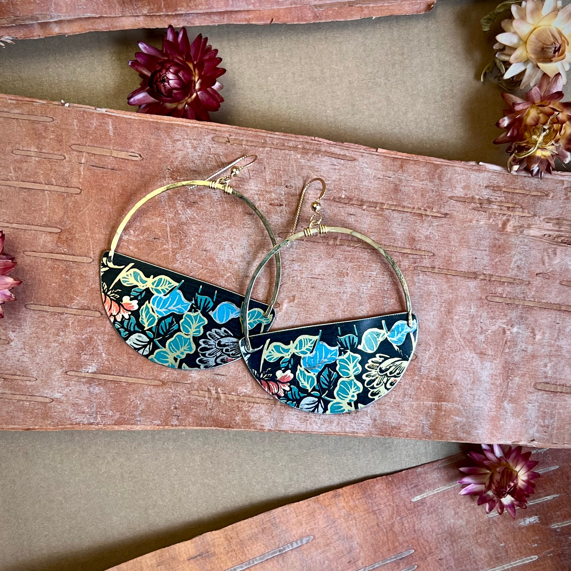 Black Velvet, Big Mama Earrings #3 ---